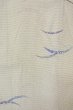 Photo3: O0419I Vintage Japanese kimono   Off White KOMON dyed for women / Silk. Grass,   (Grade D) (3)