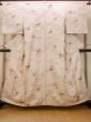 Photo1: O0419K Vintage Japanese kimono   Ivory KOMON dyed for women / Silk. SAKURA cherry blossom,   (Grade C) (1)