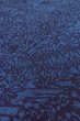 Photo9: O0419O Vintage Japanese kimono  Dark Indigo Blue KOMON dyed for women / Silk. Chrysanthemum,   (Grade B) (9)
