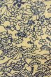 Photo7: O0419P Vintage Japanese kimono   Ivory KOMON dyed for women / Silk. Flower,   (Grade C) (7)