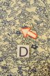 Photo17: O0419P Vintage Japanese kimono   Ivory KOMON dyed for women / Silk. Flower,   (Grade C) (17)