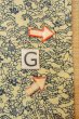 Photo20: O0419P Vintage Japanese kimono   Ivory KOMON dyed for women / Silk. Flower,   (Grade C) (20)