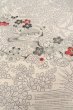 Photo9: O0419Q Vintage Japanese kimono   White KOMON dyed for women / Silk. UME plum bloom,   (Grade B) (9)