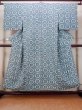 Photo1: O0419R Vintage Japanese kimono  Pale Gray KOMON dyed for women / Silk. Flower,   (Grade C) (1)