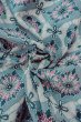 Photo12: O0419R Vintage Japanese kimono  Pale Gray KOMON dyed for women / Silk. Flower,   (Grade C) (12)