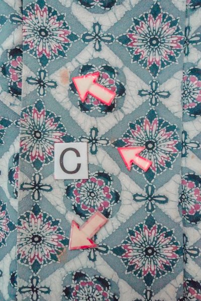 Photo16: O0419R Vintage Japanese kimono  Pale Gray KOMON dyed for women / Silk. Flower,   (Grade C) (16)