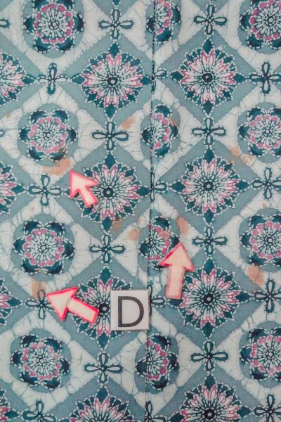 Photo17: O0419R Vintage Japanese kimono  Pale Gray KOMON dyed for women / Silk. Flower,   (Grade C) (17)