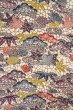 Photo3: O0419S Vintage Japanese kimono   Off White KOMON dyed for women / Silk. Chrysanthemum,   (Grade B) (3)