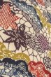 Photo8: O0419S Vintage Japanese kimono   Off White KOMON dyed for women / Silk. Chrysanthemum,   (Grade B) (8)