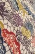 Photo9: O0419S Vintage Japanese kimono   Off White KOMON dyed for women / Silk. Chrysanthemum,   (Grade B) (9)