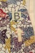 Photo15: O0419S Vintage Japanese kimono   Off White KOMON dyed for women / Silk. Chrysanthemum,   (Grade B) (15)