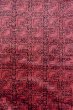 Photo4: O0419T Vintage Japanese kimono  Dark Red KOMON dyed for women / Silk. Chinese flower, There is a part of tailoring thread.  (Grade A) (4)