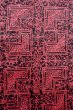 Photo5: O0419T Vintage Japanese kimono  Dark Red KOMON dyed for women / Silk. Chinese flower, There is a part of tailoring thread.  (Grade A) (5)