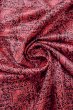 Photo11: O0419T Vintage Japanese kimono  Dark Red KOMON dyed for women / Silk. Chinese flower, There is a part of tailoring thread.  (Grade A) (11)