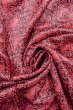 Photo12: O0419T Vintage Japanese kimono  Dark Red KOMON dyed for women / Silk. Chinese flower, There is a part of tailoring thread.  (Grade A) (12)