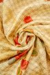 Photo12: O0419U Vintage Japanese kimono  Pale Yellow KOMON dyed for women / Silk. Flower,   (Grade B) (12)