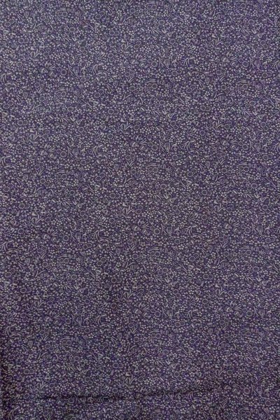 Photo4: Mint O0419V Vintage Japanese kimono   Purple KOMON dyed for women / Silk. Flower, Hina dolls, helmet pattern  (Grade A) (4)