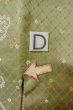 Photo17: O0419Y Vintage Japanese kimono Shiny Pale Olive KOMON dyed for women / Silk. Flower,   (Grade C) (17)