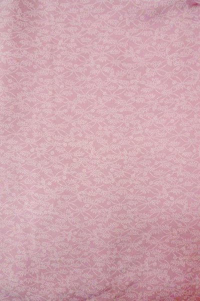 Photo3: O0419Z Vintage Japanese kimono  Grayish Pink EDO KOMON pattern dyed for women / Silk. Flower,   (Grade C) (3)