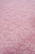 Photo9: O0419Z Vintage Japanese kimono  Grayish Pink EDO KOMON pattern dyed for women / Silk. Flower,   (Grade C) (9)