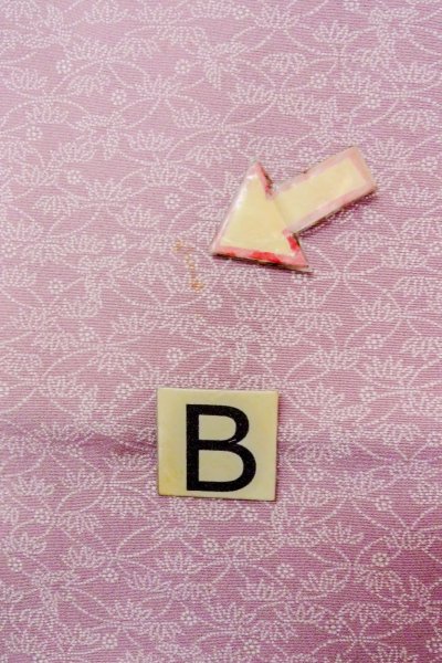 Photo15: O0419Z Vintage Japanese kimono  Grayish Pink EDO KOMON pattern dyed for women / Silk. Flower,   (Grade C) (15)