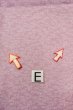 Photo18: O0419Z Vintage Japanese kimono  Grayish Pink EDO KOMON pattern dyed for women / Silk. Flower,   (Grade C) (18)