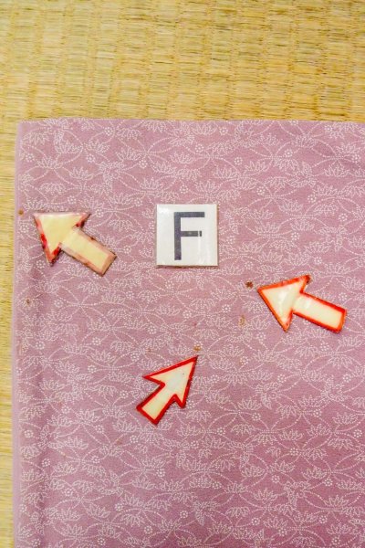 Photo19: O0419Z Vintage Japanese kimono  Grayish Pink EDO KOMON pattern dyed for women / Silk. Flower,   (Grade C) (19)