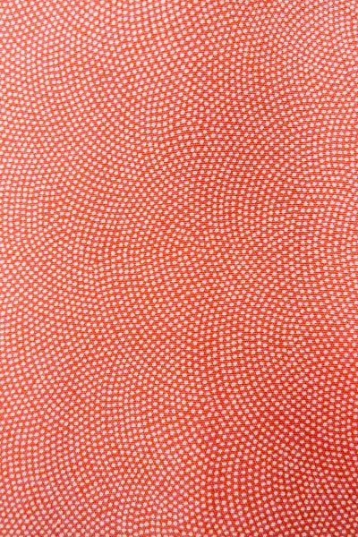 Photo8: O0420B Vintage Japanese kimono   Vermilion EDO KOMON pattern dyed for women / Silk. Dot   (Grade B) (8)