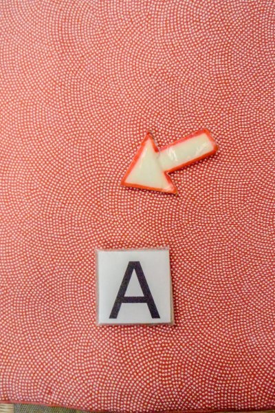 Photo16: O0420B Vintage Japanese kimono   Vermilion EDO KOMON pattern dyed for women / Silk. Dot   (Grade B) (16)