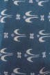 Photo6: O0420F Vintage Japanese kimono  Grayish Indigo Blue KOMON dyed for women / Silk. Parallel Cross,   (Grade C) (6)