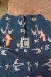 Photo18: O0420F Vintage Japanese kimono  Grayish Indigo Blue KOMON dyed for women / Silk. Parallel Cross,   (Grade C) (18)