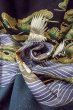 Photo18: Mint O0509D Used Japanese kimono   Black TOMESODE formal for women / Synthetic. Peony,   (Grade A) (18)