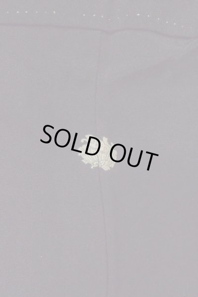 Photo4: O0509F Vintage Japanese kimono   Black TOMESODE formal for women / Silk. Flower,   (Grade B) (4)