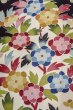 Photo7: O0509F Vintage Japanese kimono   Black TOMESODE formal for women / Silk. Flower,   (Grade B) (7)