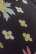 Photo12: O0509F Vintage Japanese kimono   Black TOMESODE formal for women / Silk. Flower,   (Grade B) (12)