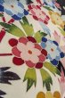 Photo16: O0509F Vintage Japanese kimono   Black TOMESODE formal for women / Silk. Flower,   (Grade B) (16)
