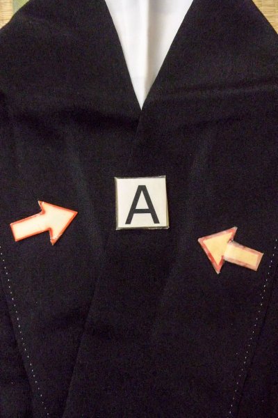 Photo20: O0509G Vintage Japanese kimono   Black TOMESODE formal for women / Silk. Orchid, Tagasode motif  (Grade B) (20)