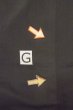 Photo24: O0509M Vintage Japanese kimono   Black TOMESODE formal for women / Silk. Peony, Spange gourd motif. There are stains.  (Grade D) (24)