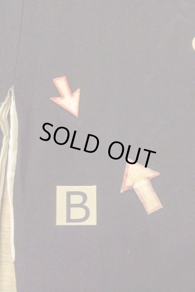 Photo17: O0509R Vintage Japanese kimono   Black TOMESODE formal for women / Silk. Flower,   (Grade C) (17)