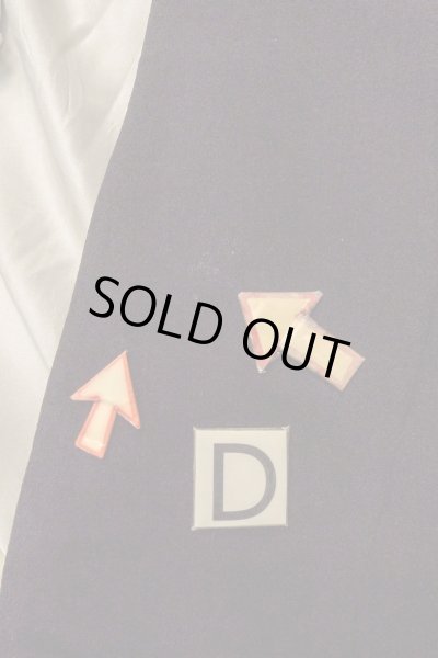 Photo19: O0509R Vintage Japanese kimono   Black TOMESODE formal for women / Silk. Flower,   (Grade C) (19)