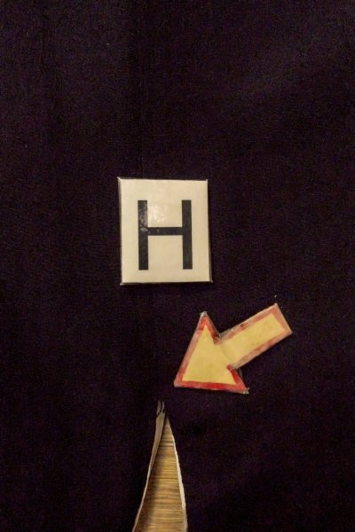 Photo23: O0509R Vintage Japanese kimono   Black TOMESODE formal for women / Silk. Flower,   (Grade C) (23)