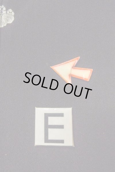 Photo20: O0509S Vintage Japanese kimono   Black TOMESODE formal for women / Silk. Crane,   (Grade C) (20)