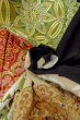 Photo16: O0509W Vintage Japanese kimono   Black TOMESODE formal for women / Silk. Chrysanthemum,   (Grade B) (16)