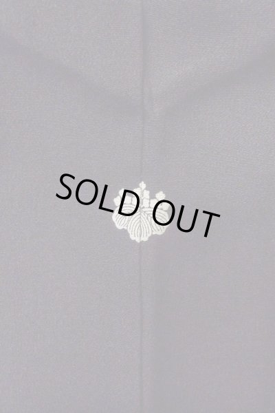 Photo4: O0509Z Vintage Japanese kimono   Black TOMESODE formal for women / Silk. Peony,   (Grade B) (4)