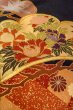 Photo12: O0509Z Vintage Japanese kimono   Black TOMESODE formal for women / Silk. Peony,   (Grade B) (12)
