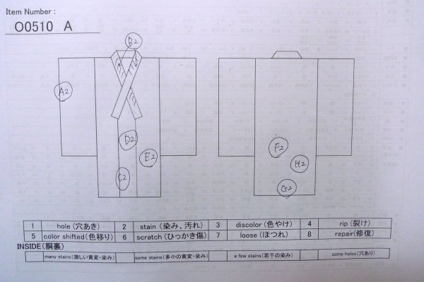 Photo17: O0510A Used Japanese kimono   Black TOMESODE formal for women / Synthetic. UME plum bloom,   (Grade C) (17)