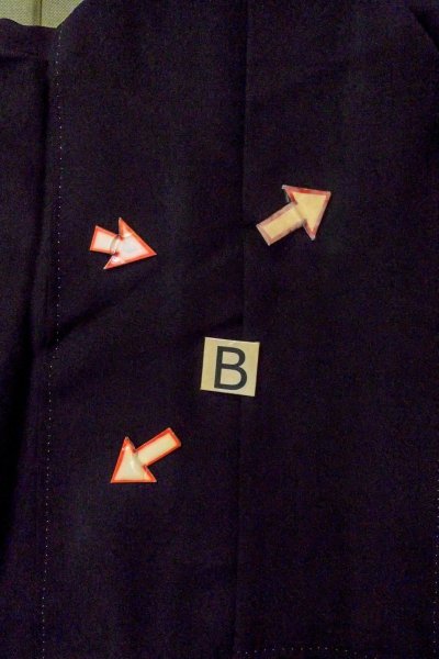 Photo19: O0510A Used Japanese kimono   Black TOMESODE formal for women / Synthetic. UME plum bloom,   (Grade C) (19)