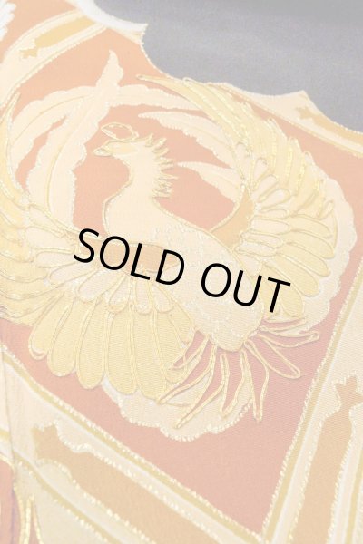 Photo11: O0510C Vintage Japanese kimono   Black TOMESODE formal for women / Silk. Chrysanthemum,   (Grade B) (11)