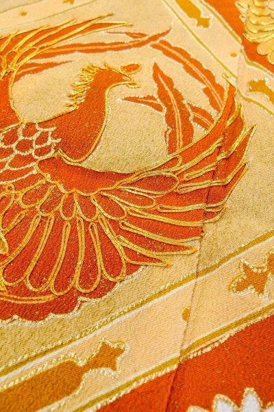 Photo12: O0510C Vintage Japanese kimono   Black TOMESODE formal for women / Silk. Chrysanthemum,   (Grade B) (12)