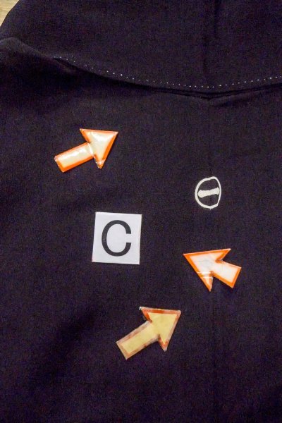 Photo20: O0510C Vintage Japanese kimono   Black TOMESODE formal for women / Silk. Chrysanthemum,   (Grade B) (20)